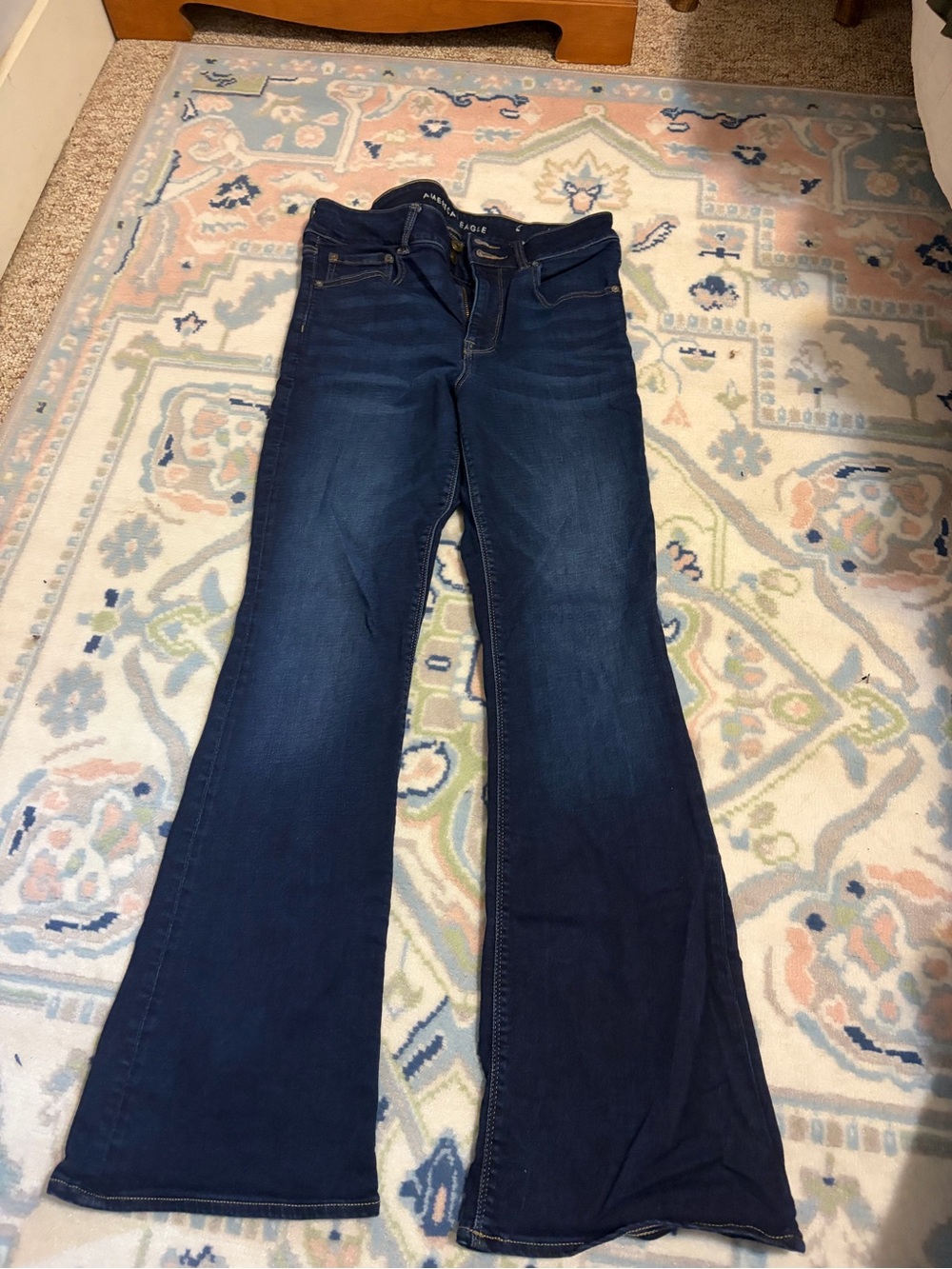 American Eagle Outfitters Dark Blue Flare Jeans